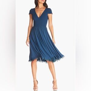 Dress the Population Corey chiffon fit & flare cocktail dress from Nordstrom, XS